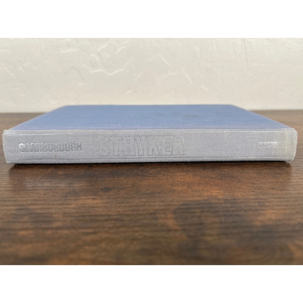 Stryker Chuck Scarborough 1978 First Printing Hardcover Fiction Thriller Blue